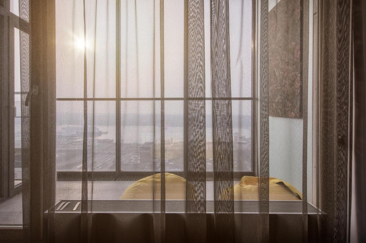 Appartamento Sky Deep Jacuzzi 30 Floor Klaipėda Esterno foto